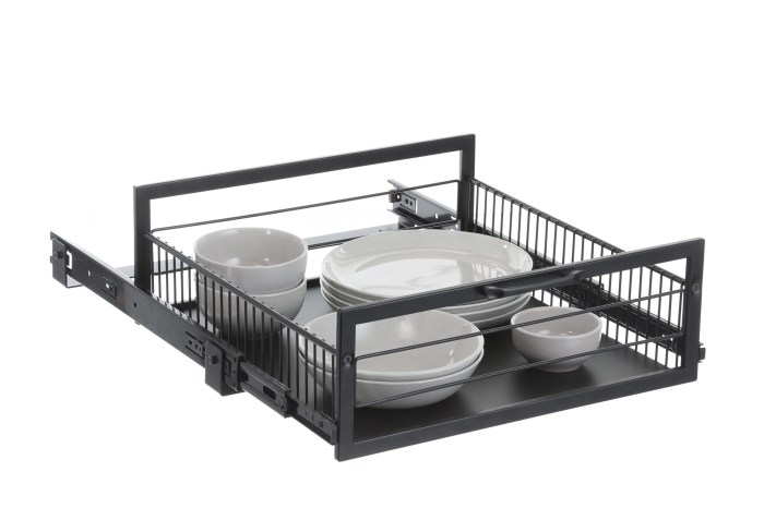 Large Base Mount Pull Out Drawer Black - L.T. Williams